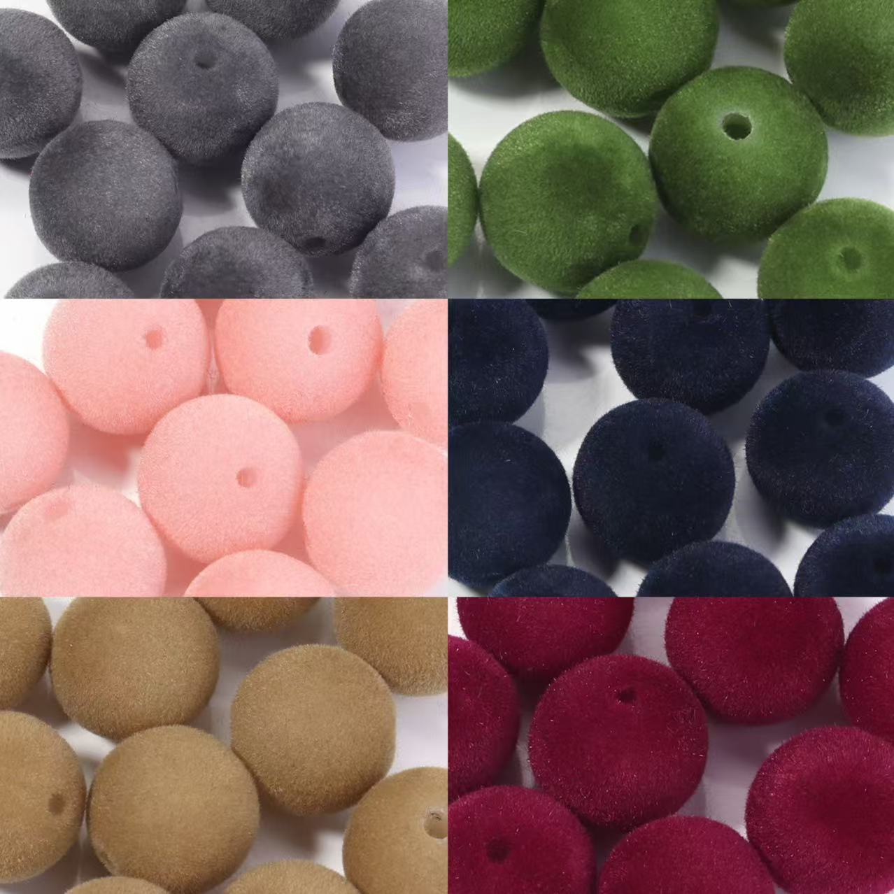 Bead Mat Velvet - 10 adet/grup 16mm renkli akın akrilik