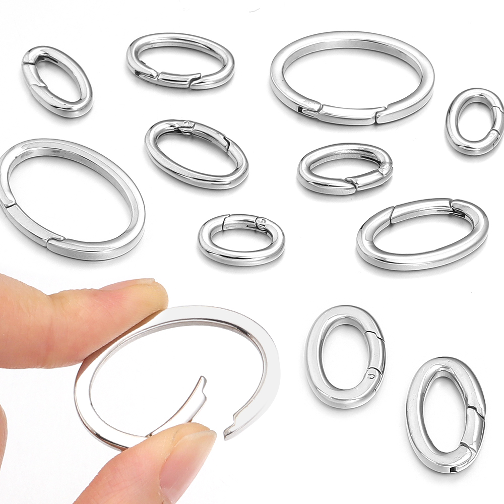 Jewelry Making Rings - 1 Adet Paslanmaz Çelik Yaylı Tokalar