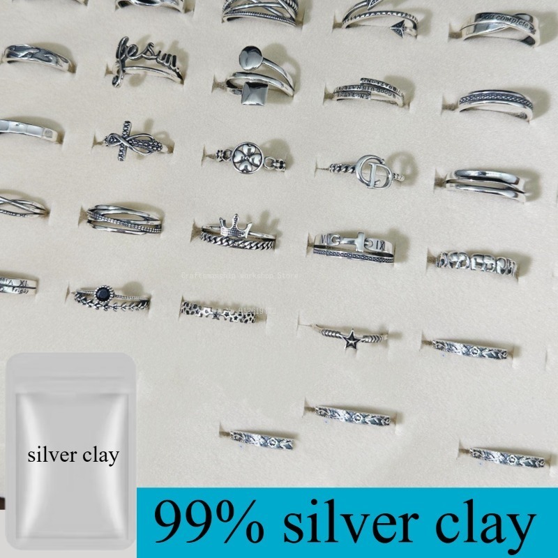 Jewelry Making Raw Materials - 5g/10g Saf Gümüş Kil El Yapımı