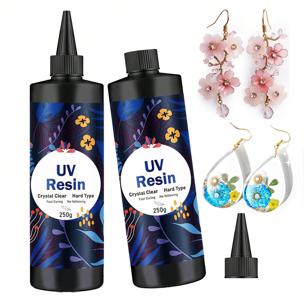 Jewelry Making Glue - 250g/500g UV Reçine Şeffaf Sert Yapıştırıcı,