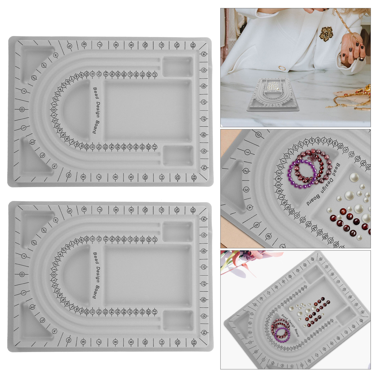 Jewelry Making Board - 2 adet boncuk tasarım panosu takı