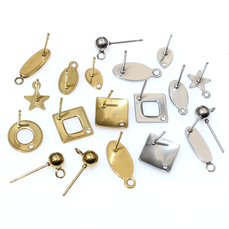 Jewelry Making Metal - 20 adet paslanmaz çelik zanaat küpe