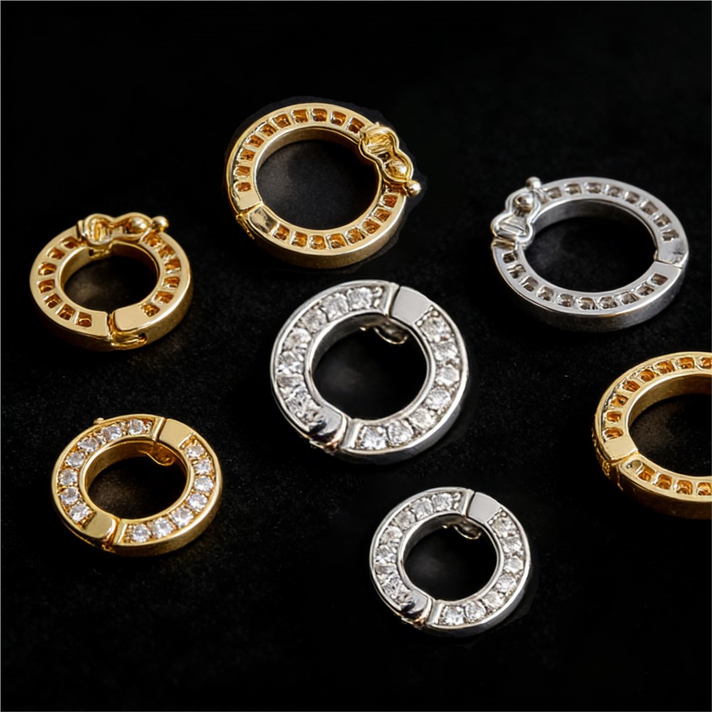 2 adet yuvarlak konnektör toka - Jewelry Making Metal incelemesi ve fiyatı