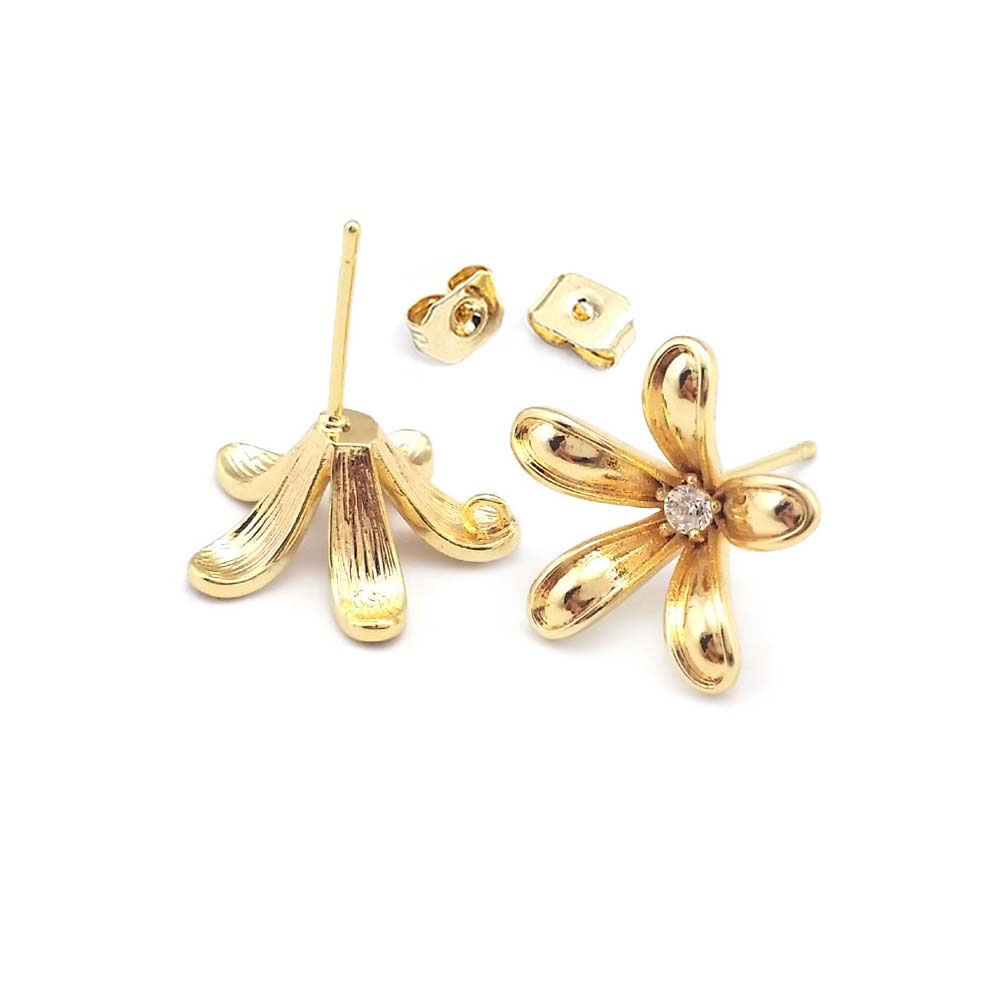 18 K Altın Renk Pirinç Çiçek S - Jewelry Making Metal incelemesi ve fiyatı