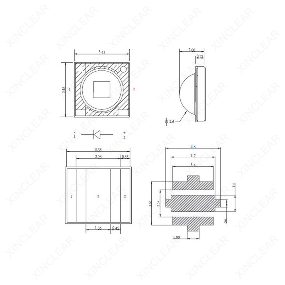 SMD3535 LED çip 1W 3W soğuk ve - Jewelry Making Board incelemesi ve fiyatı