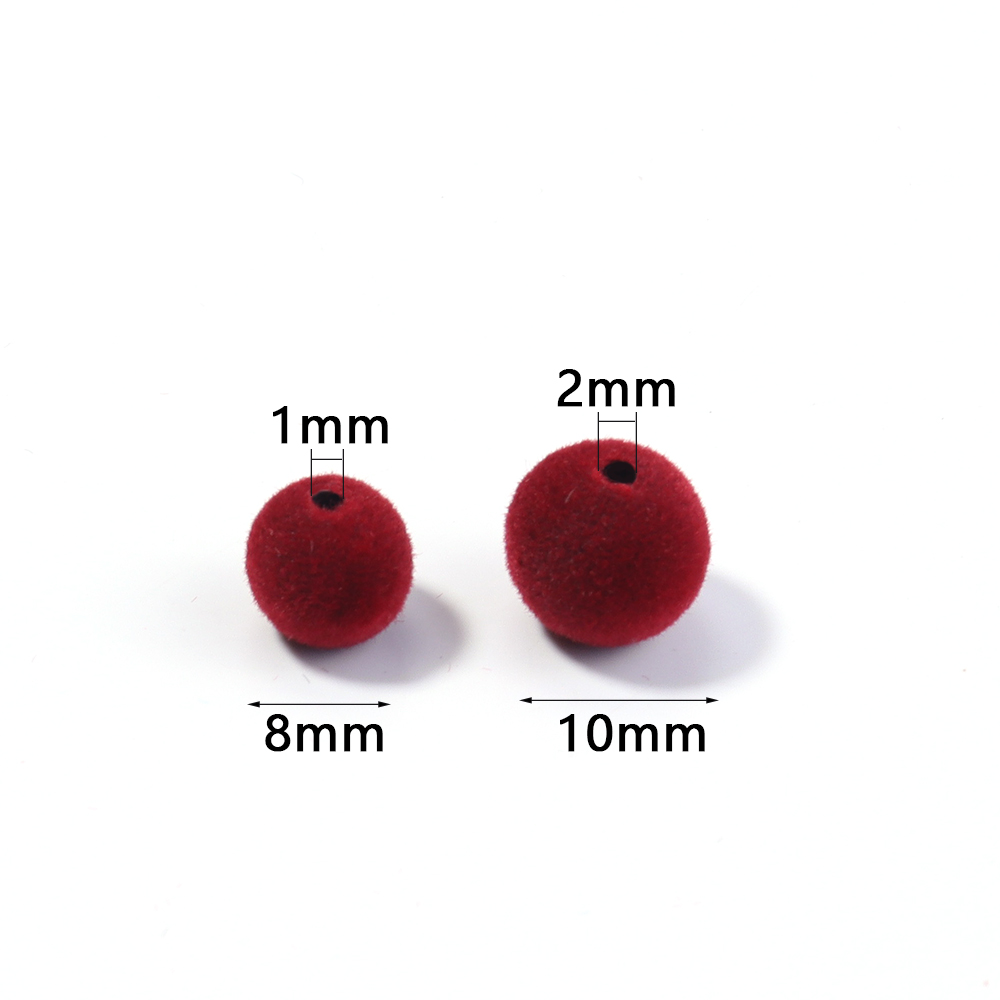 500g/lot 8 10mm Renkli Kadife  - Bead Mat Velvet incelemesi ve fiyatı