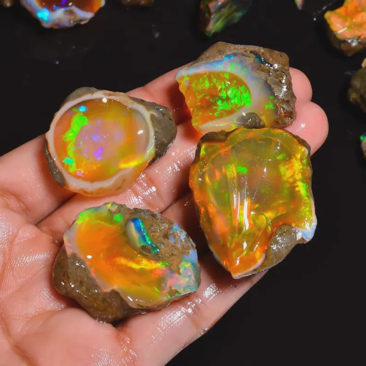 25-80CT Hakiki Etiyopya Welo O - Jewelry Making Raw Materials incelemesi ve fiyatı