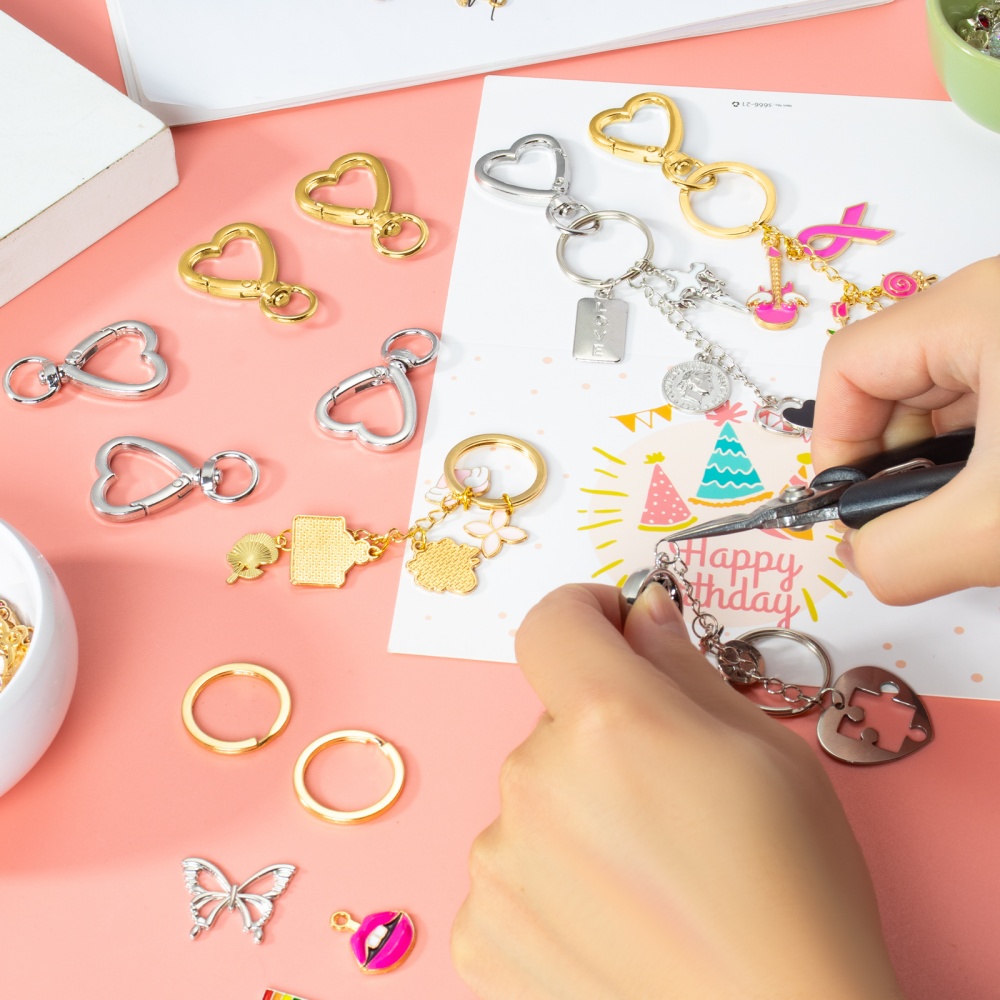 10 adet Metal Kalp Istakoz Pen - Jewelry Making Rings incelemesi ve fiyatı