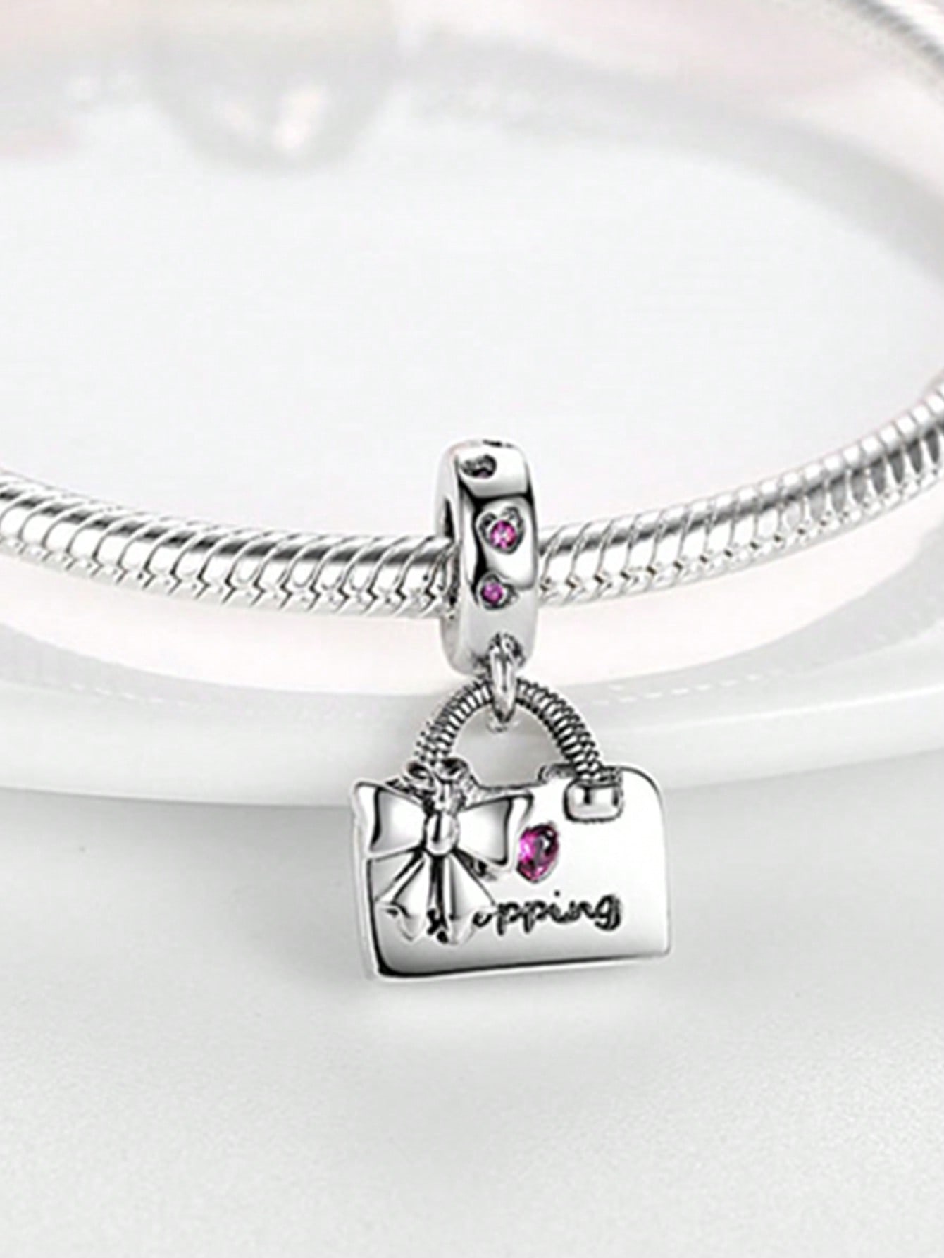 Kalp şeklinde çanta Boncuk Cha - Jewelry Making Metal incelemesi ve fiyatı