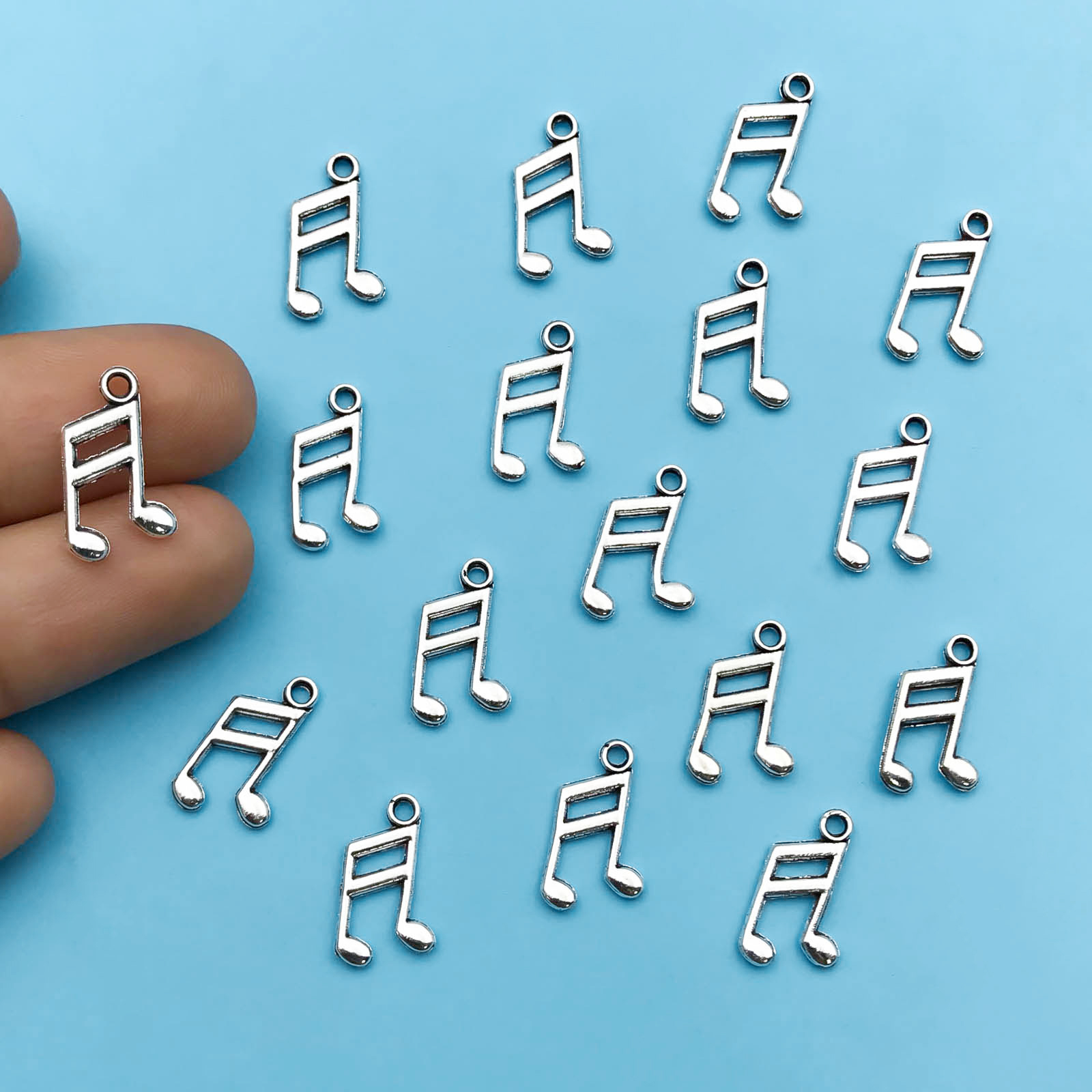 10/20 adet antik simli müzik n - Jewelry Making Notes incelemesi ve fiyatı