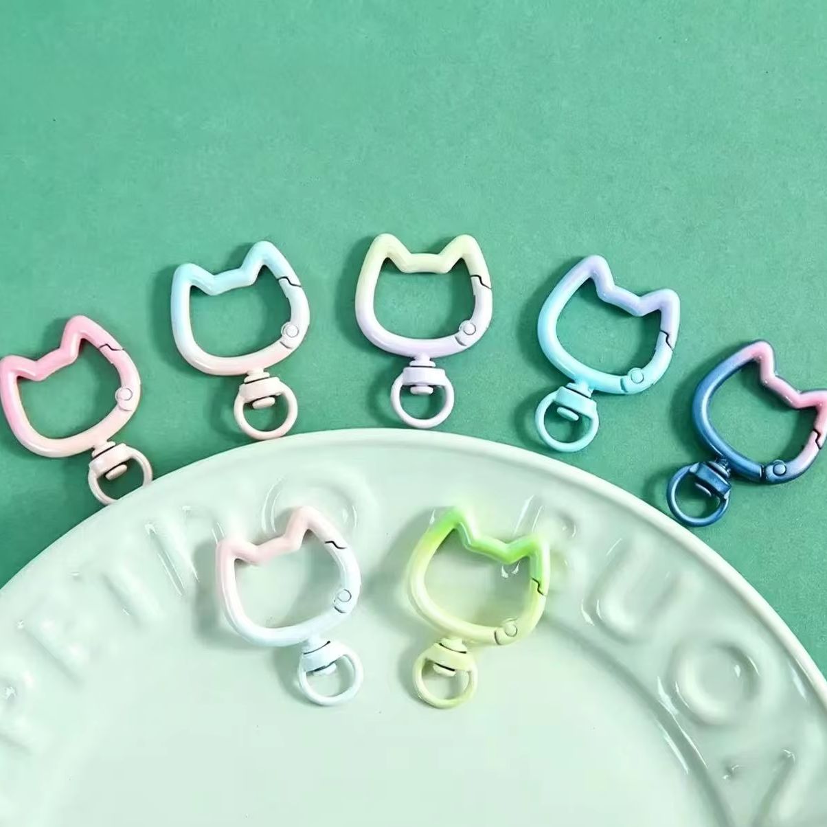 5-10 adet degrade sevimli kedi - Jewelry Making Metal incelemesi ve fiyatı
