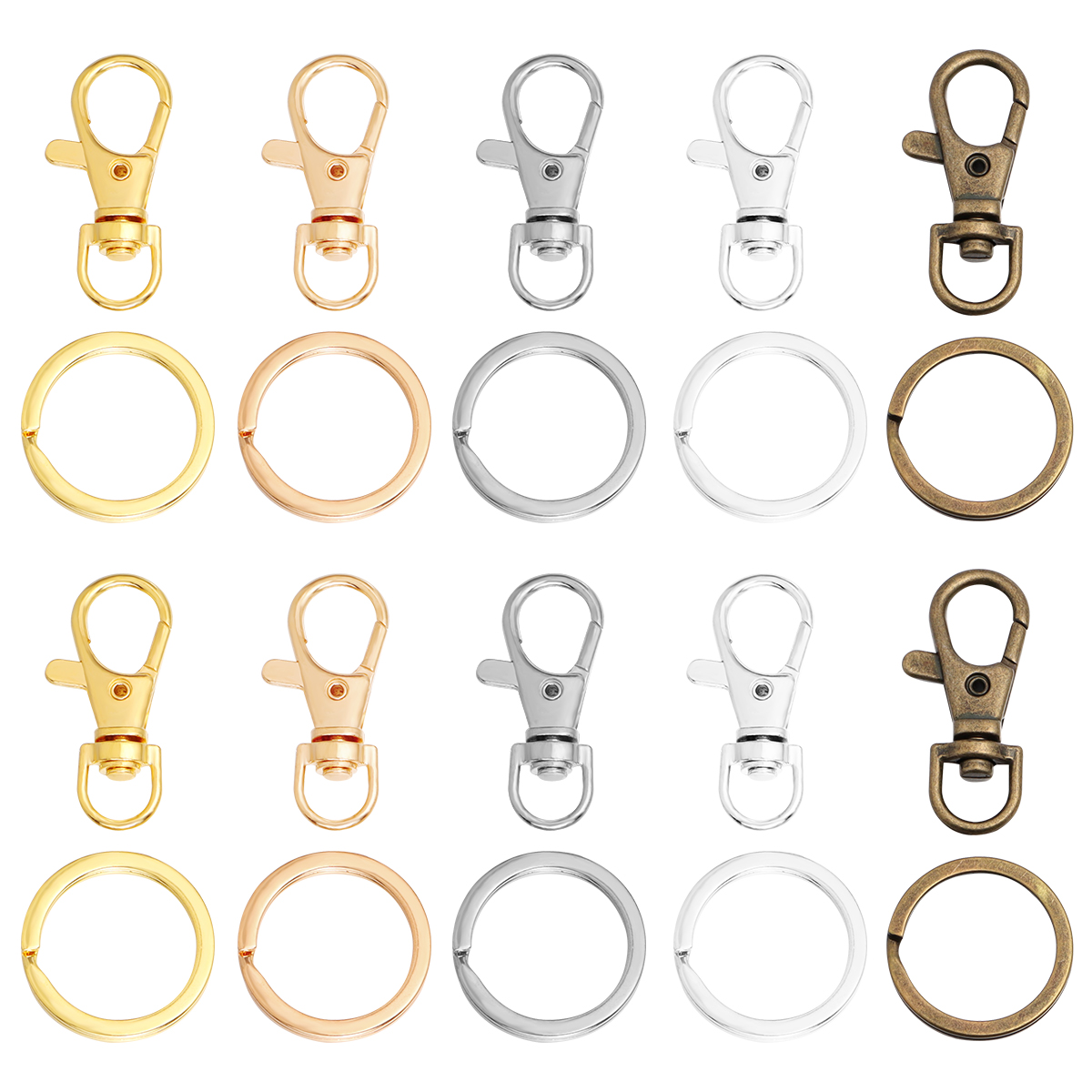 10 Set Alaşımlı Döner Istakoz  - Jewelry Making Rings incelemesi ve fiyatı